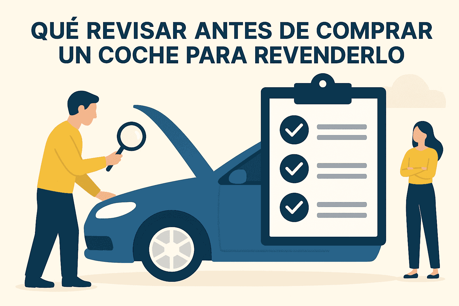 Buying a car for resale checklist: inspection and review
