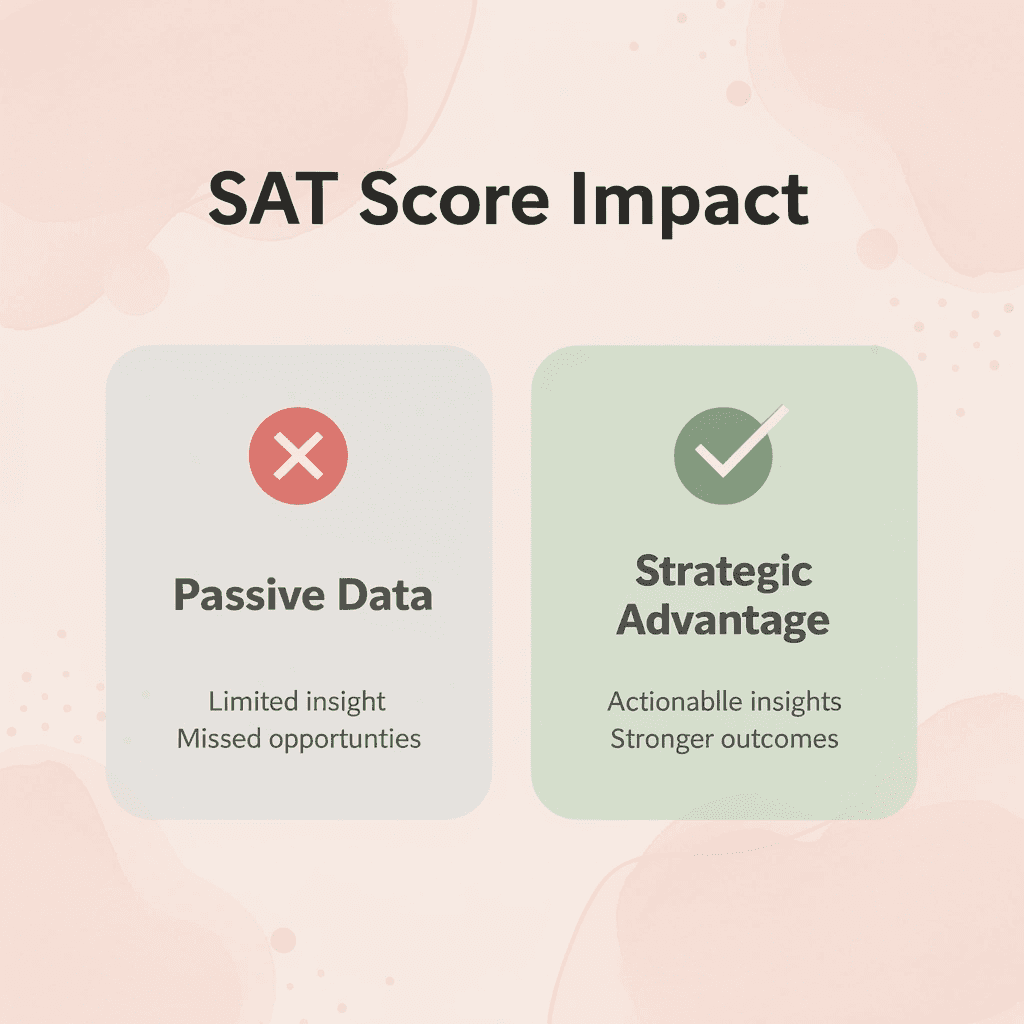 Before and after comparison showing transformation from passive data to strategic advantage