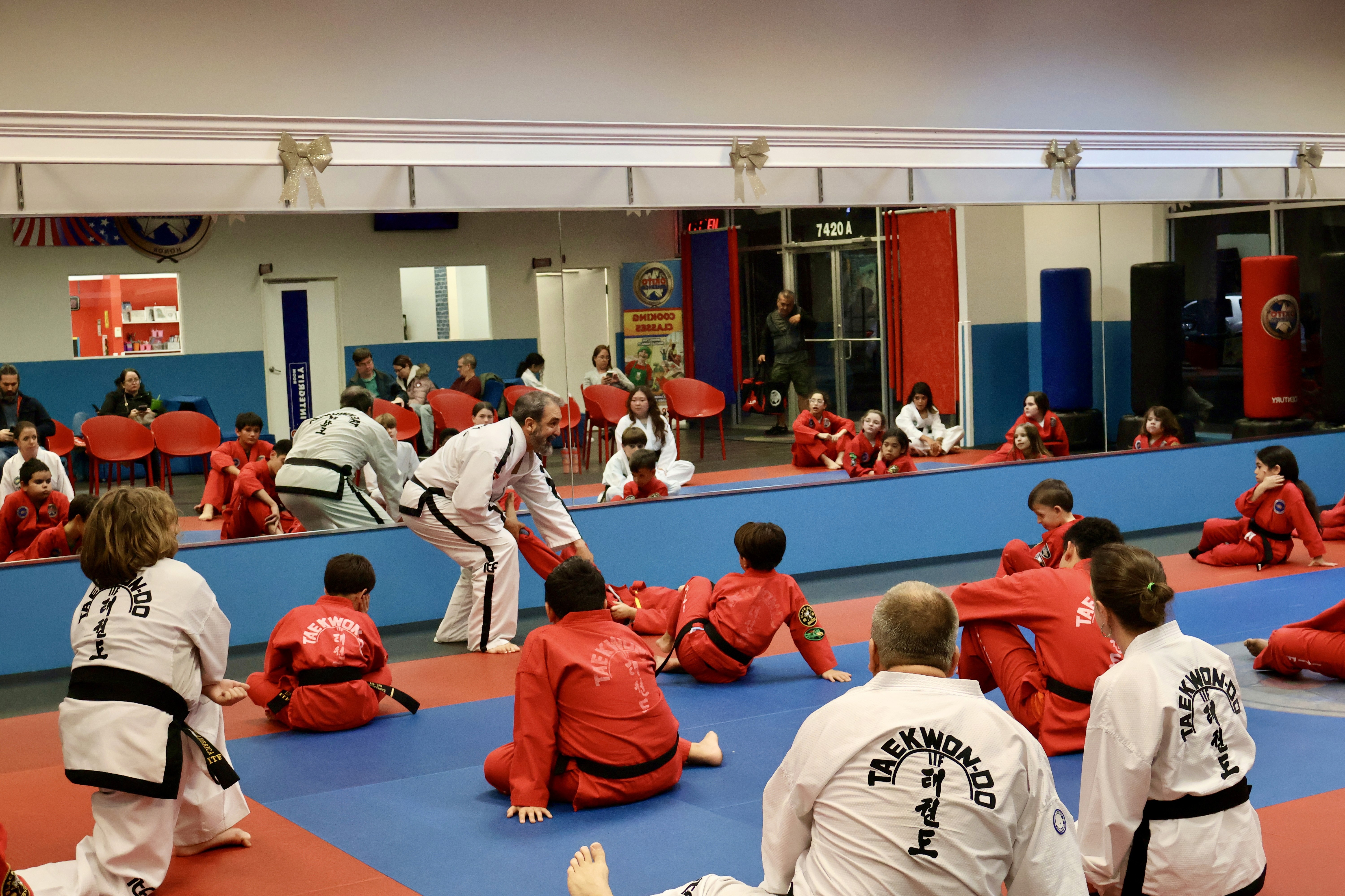 Master Millan teaching class at the Newberry rd location