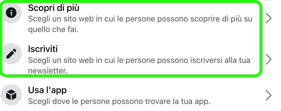 Bottone prenotazioni pagina facebook ristorante