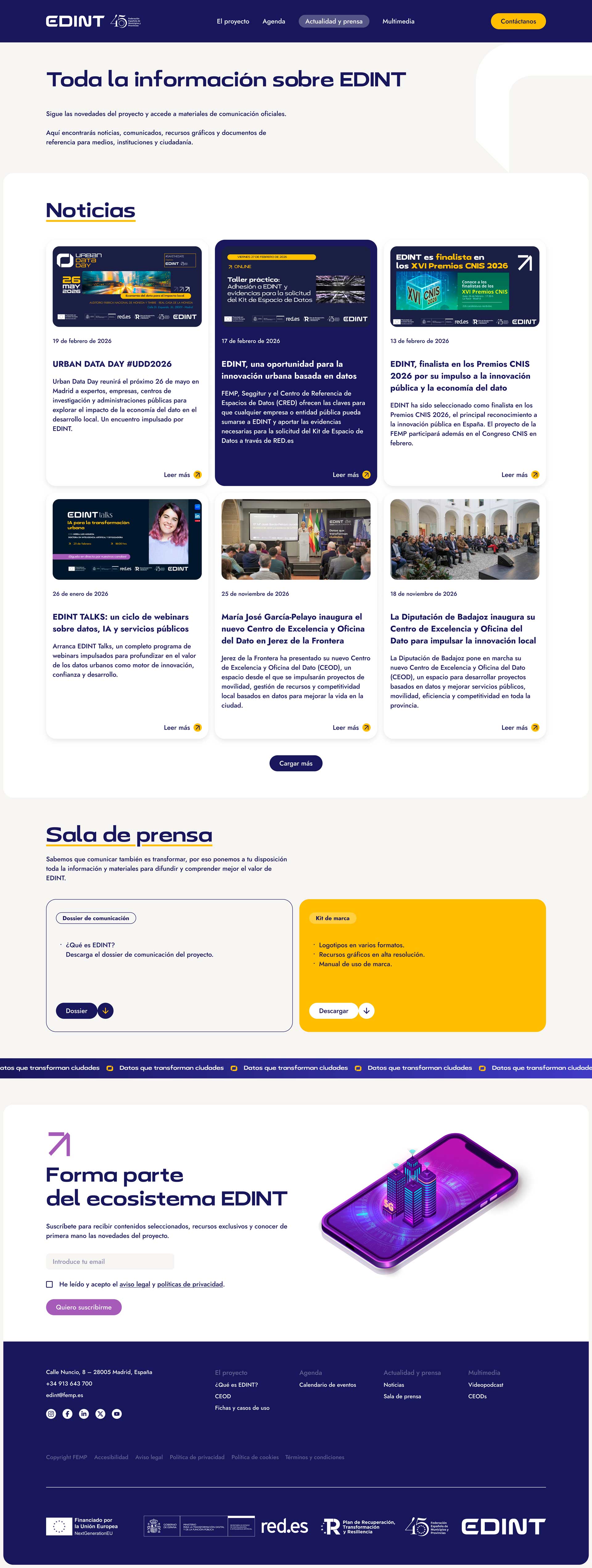 Actualidad y prensa - EDINT