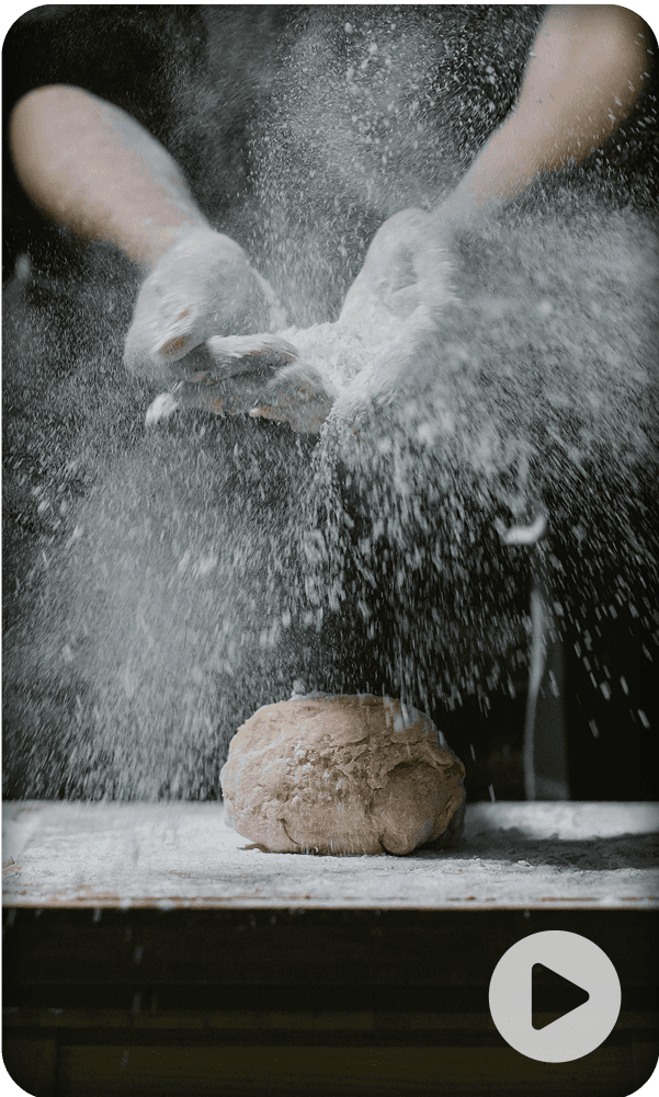 Video clip of dough