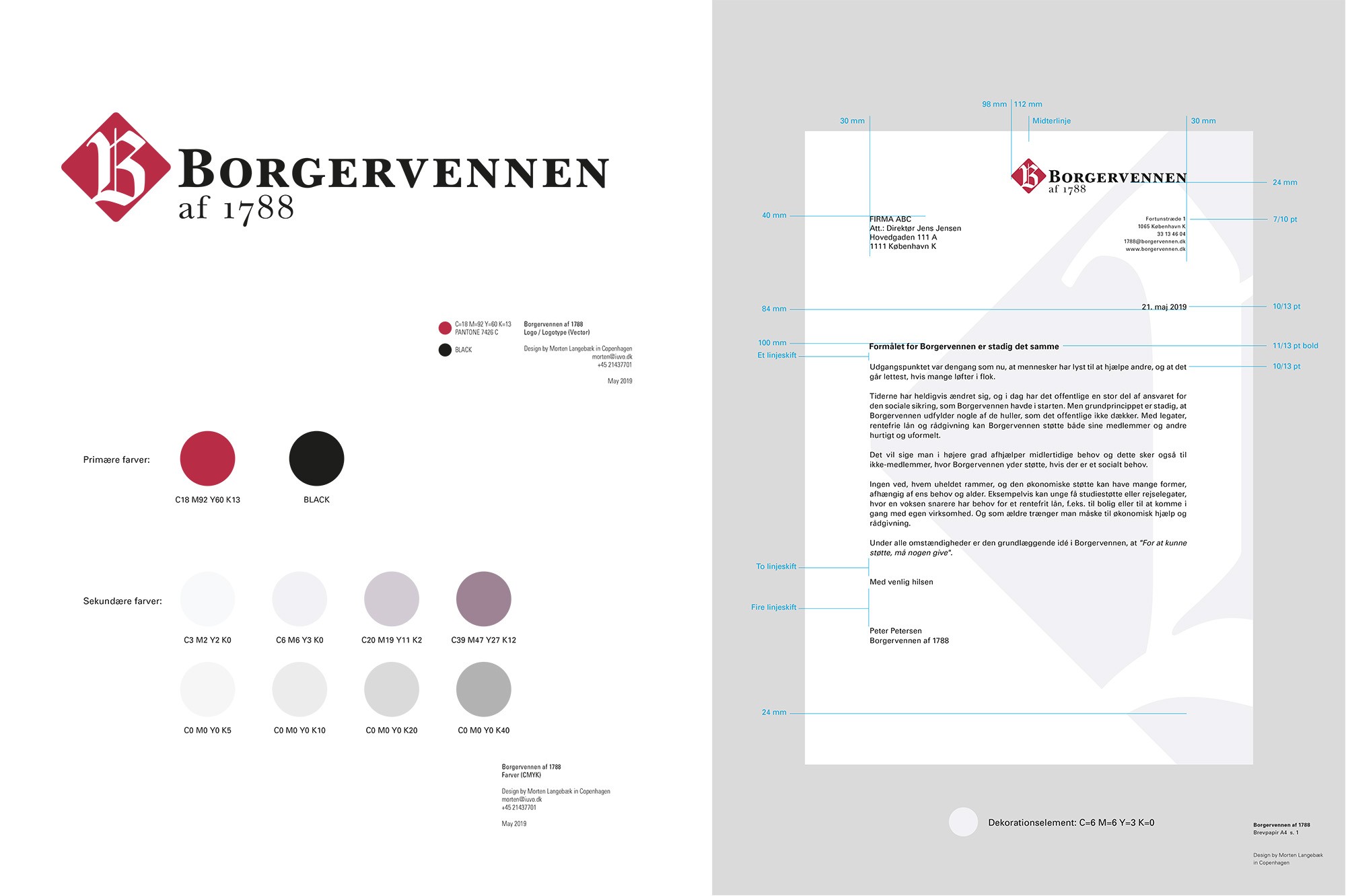 Borgervennen visuel identitet