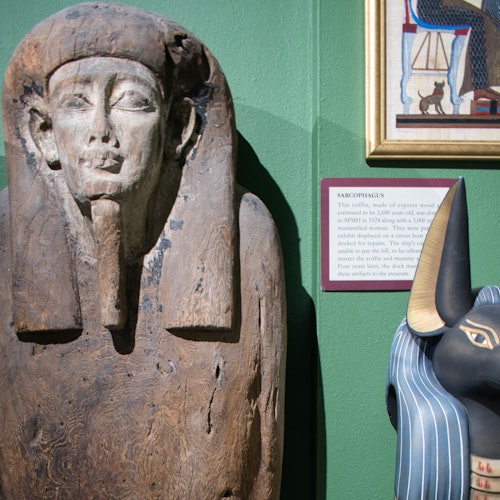 The Sarcophagus with the Museum's Mummy