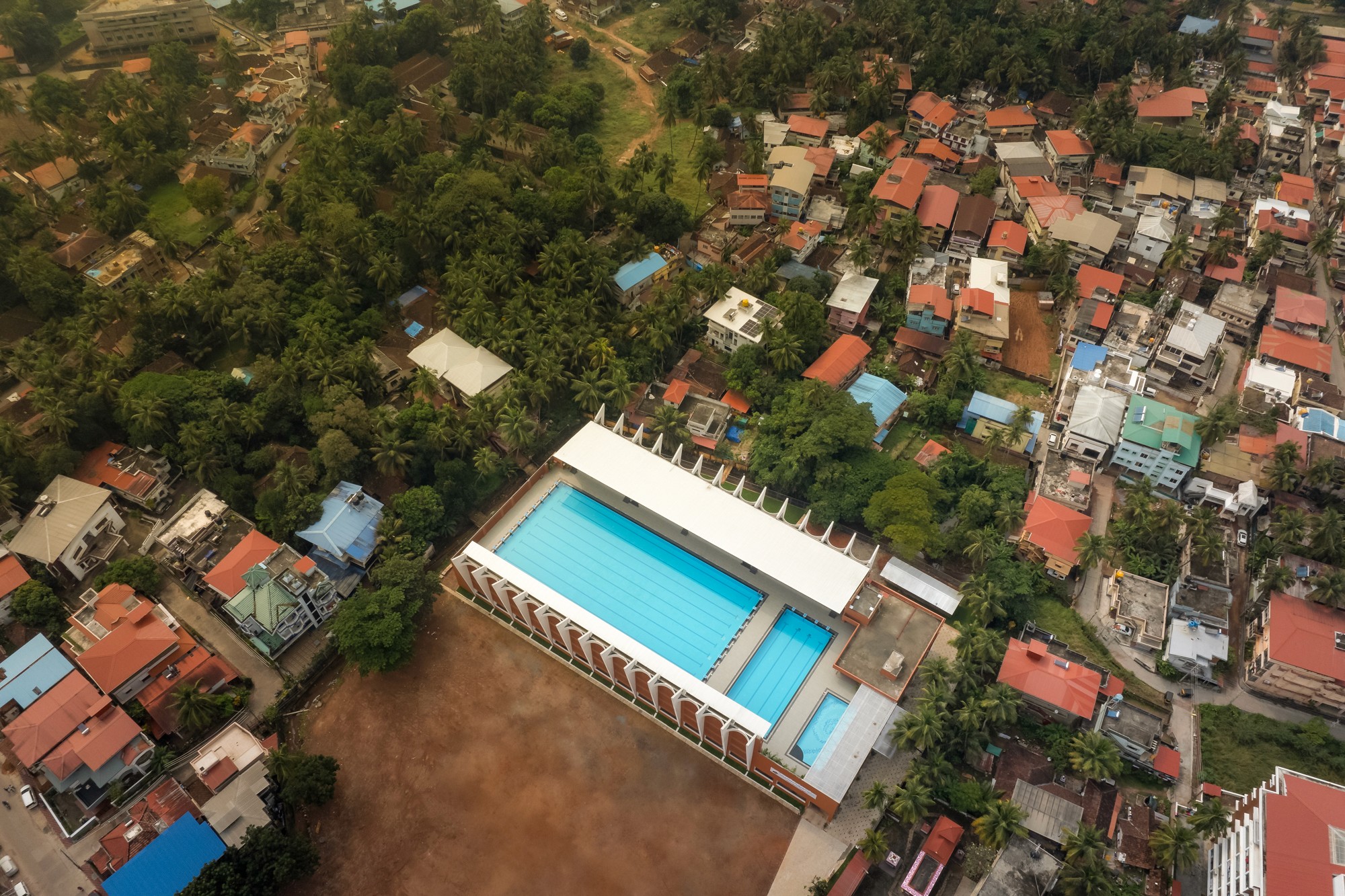 Yemmekere Ground designed by 2pkm Architects. Architecture photography by Ekansh Goel, Studio Recall.