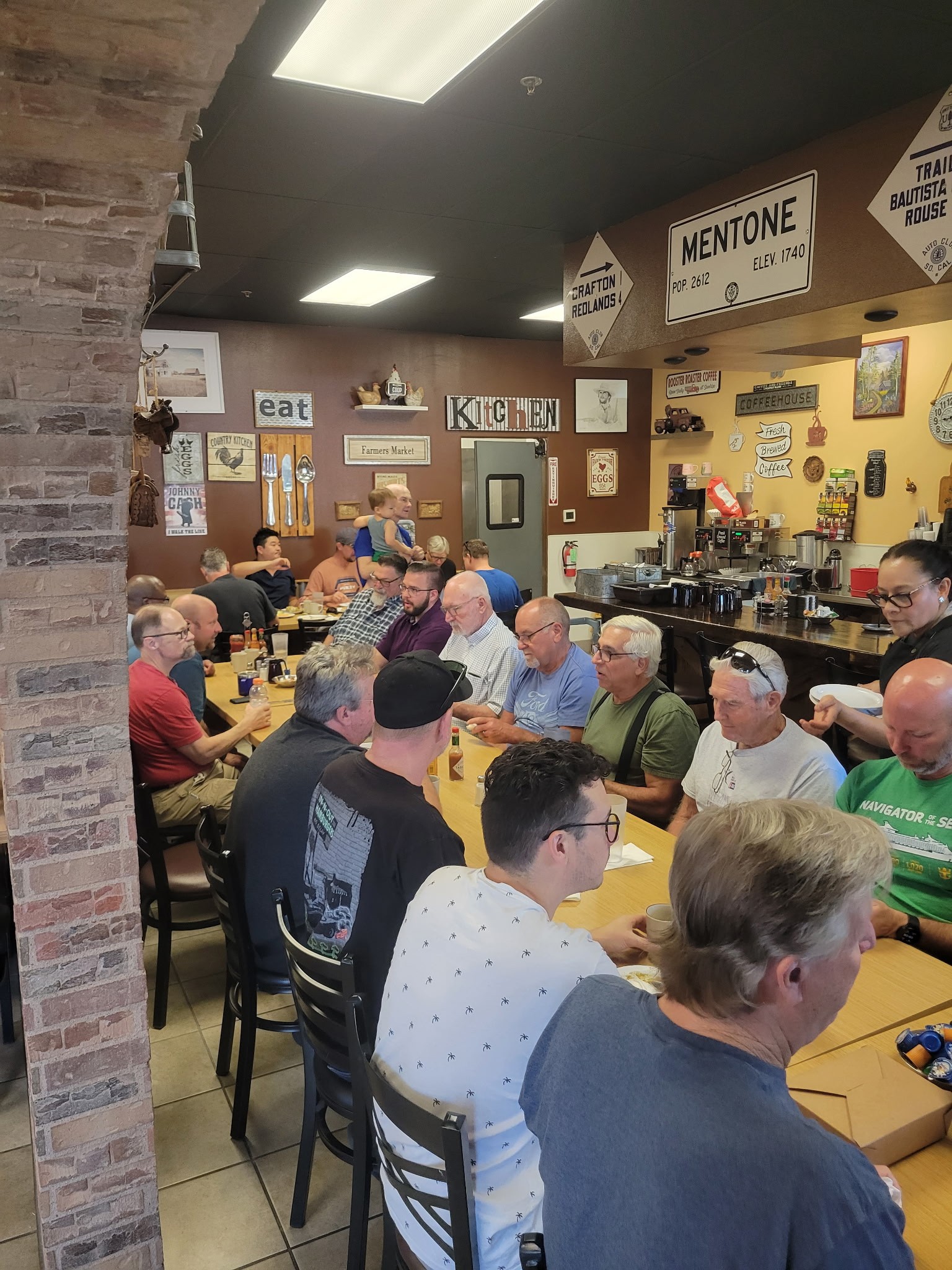 men's breakfast at Hills Country Kitchen in Yucaipa