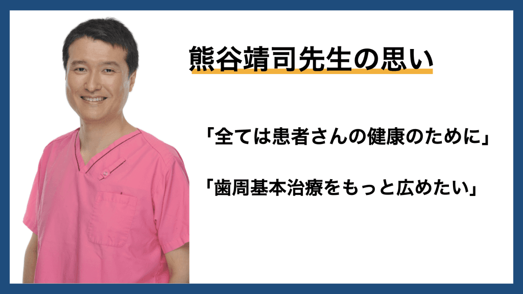 「全ては患者さんの健康のために」日本歯周病学会認定医・熊谷靖司先生の思い