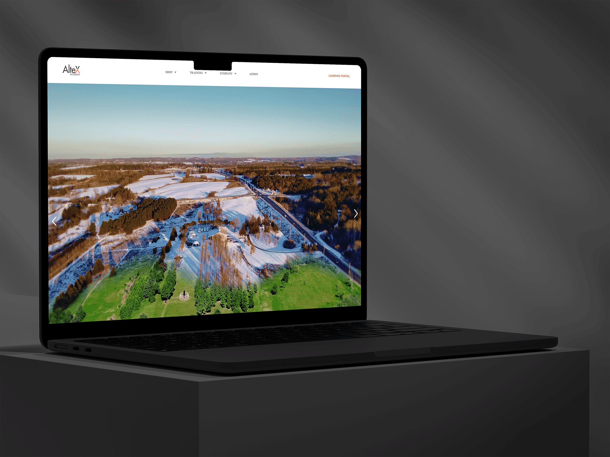 Mobile-optimized website design for AlteX drone hub