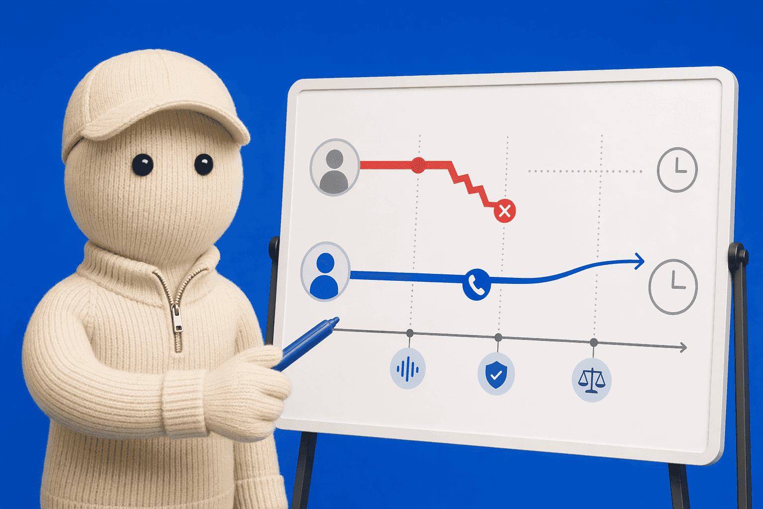 Illustration for: How Compliance-First AI Reduces Hang-Up Rates in Regulated Collections
