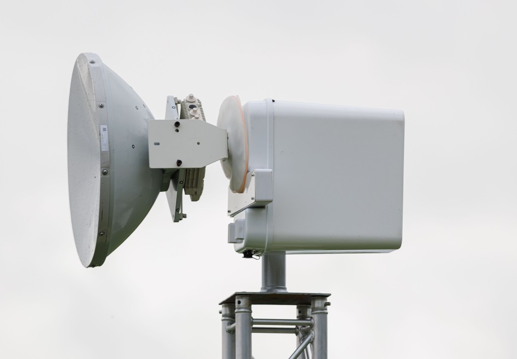 e-band tech against white sky