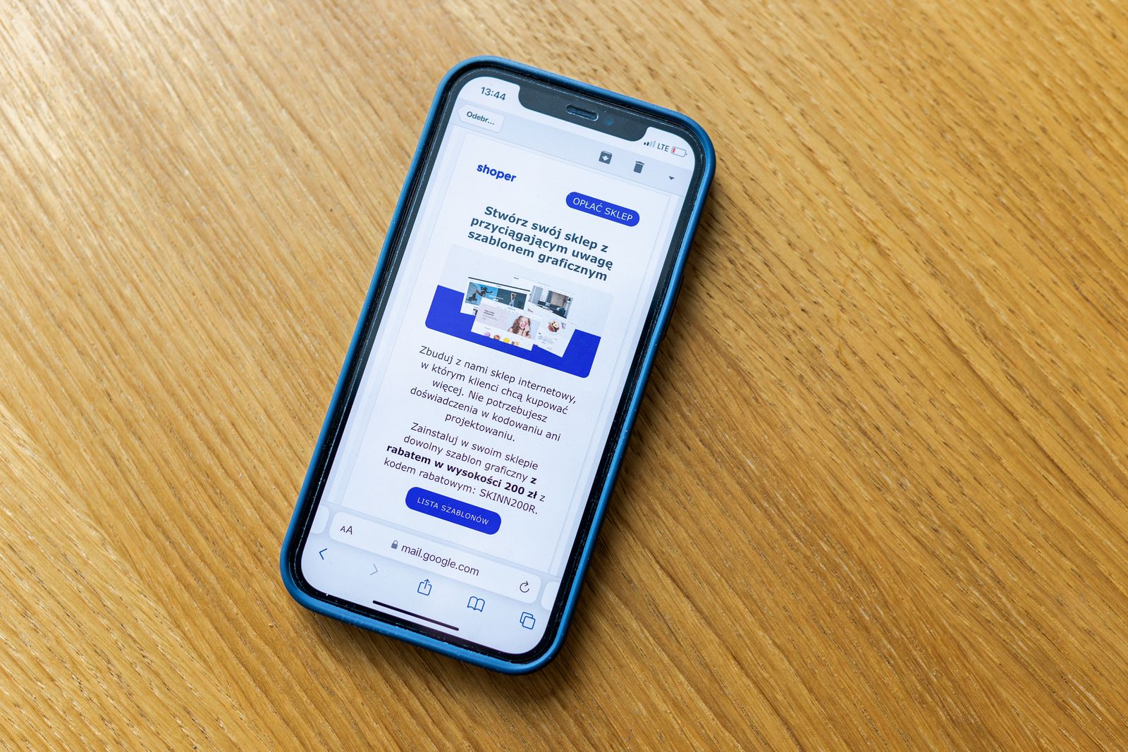 Site web consulté sur smartphone