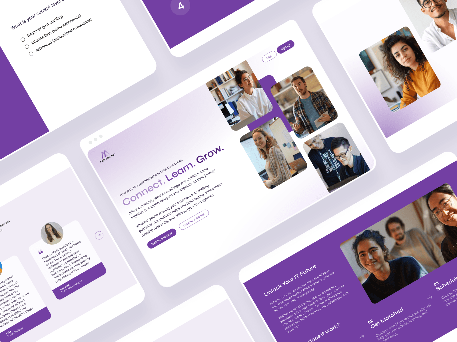Mentoring Platform Concept - Hero Section