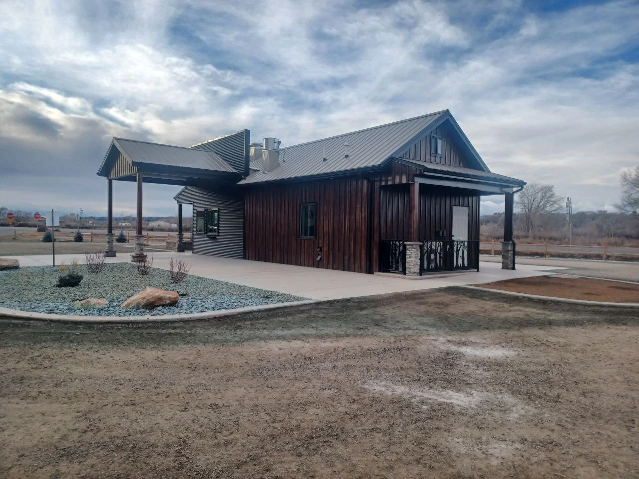 Light commercial building drafting project — Java Hut coffee shop Western Slope Colorado