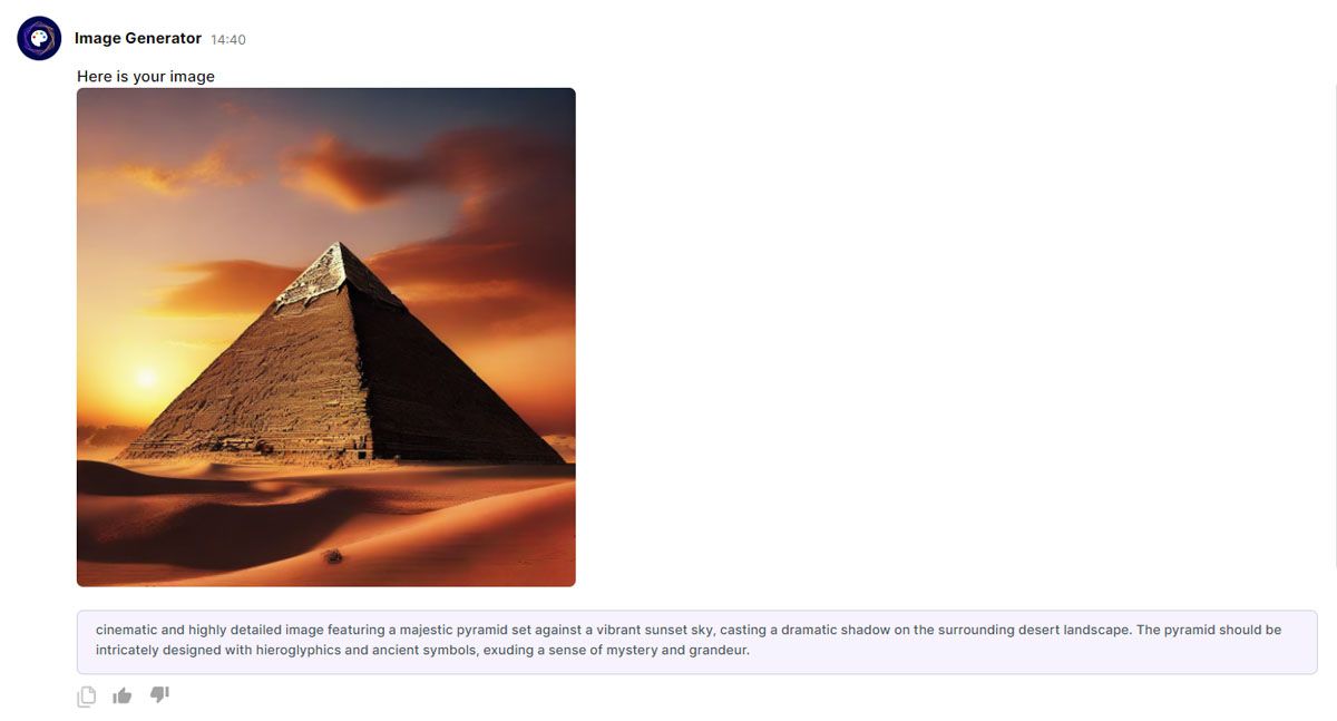 Pyramide in Giza AI generated