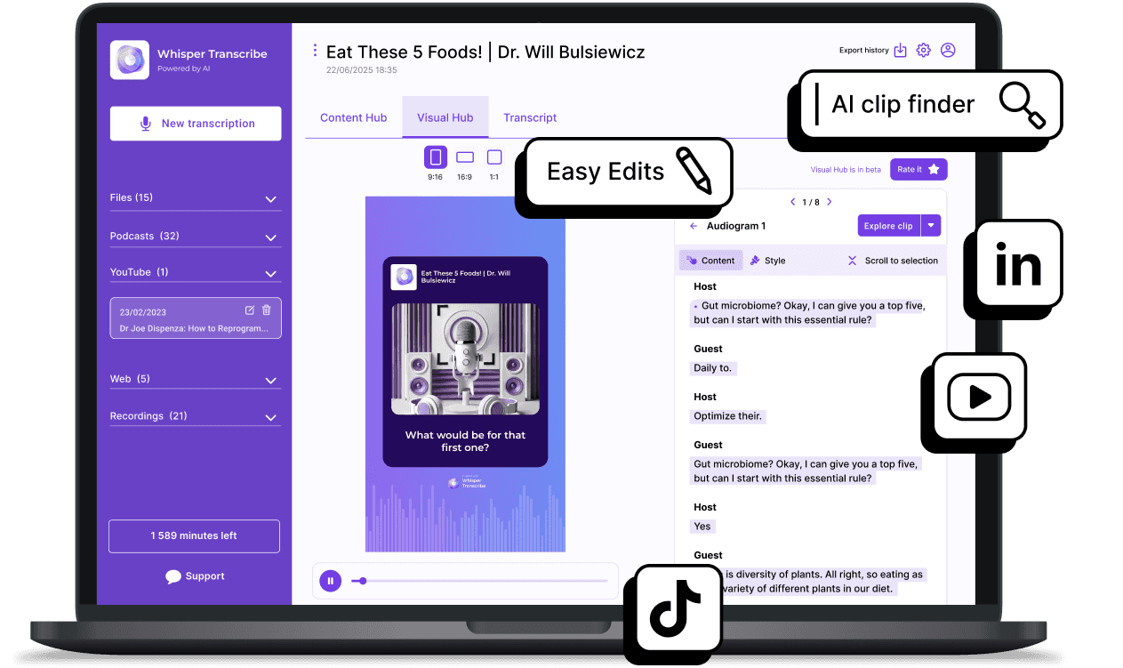 Turn your media into engaging clips
