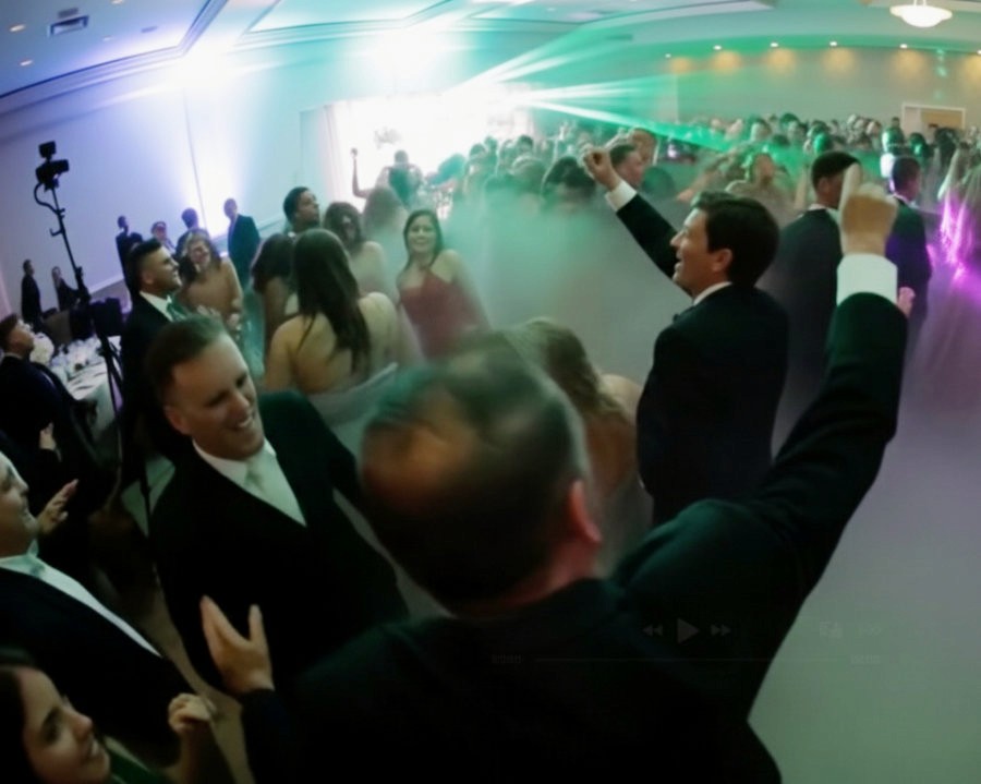 Toronto wedding guests celebrating late into the evening