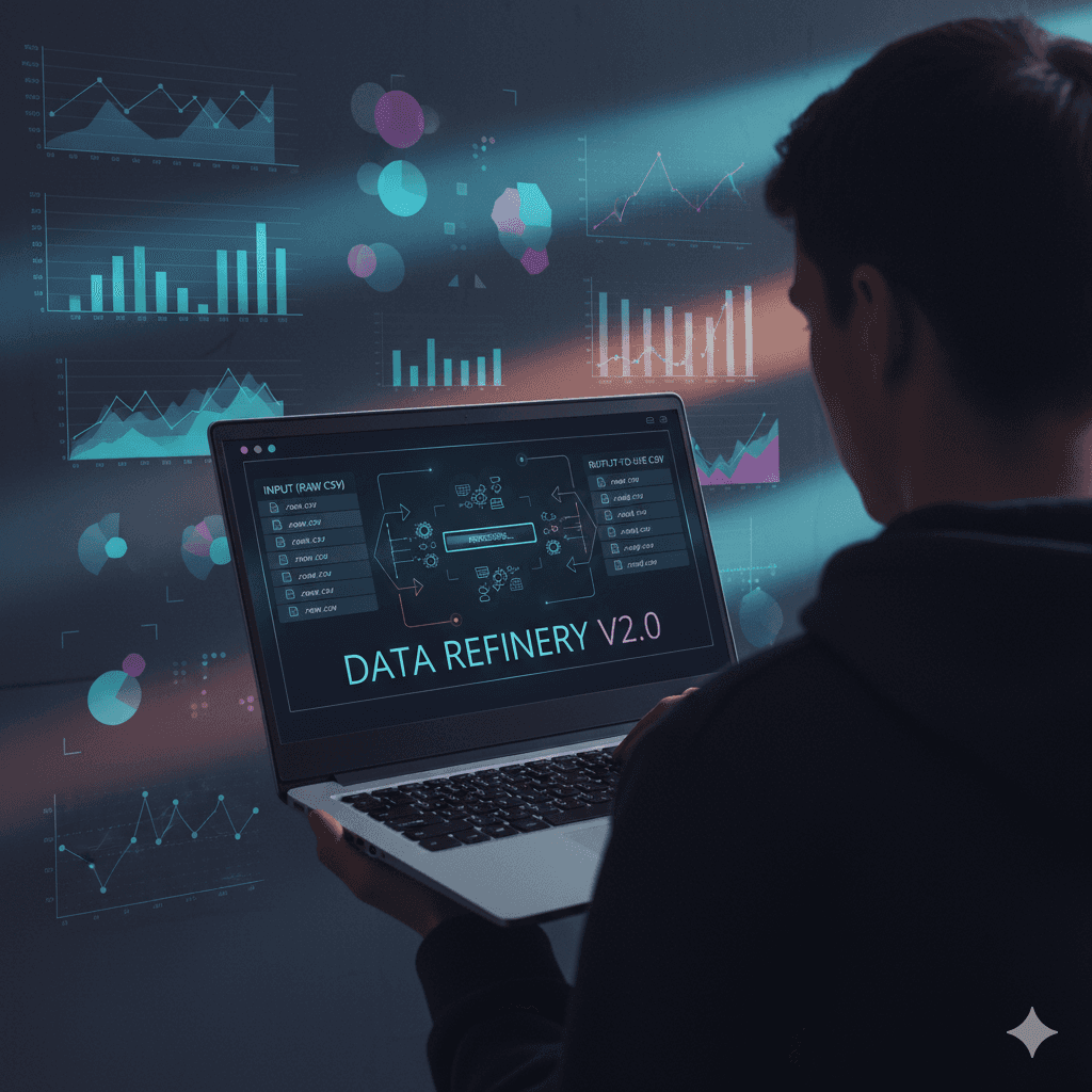 Portrait of portfolio creator – back view