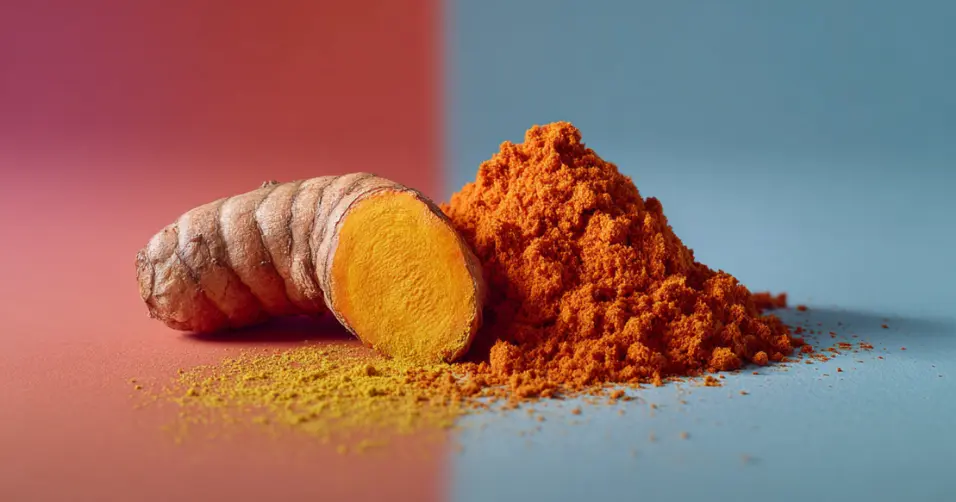 Turmeric is a spice with anti-inflammatory and antioxidant properties.