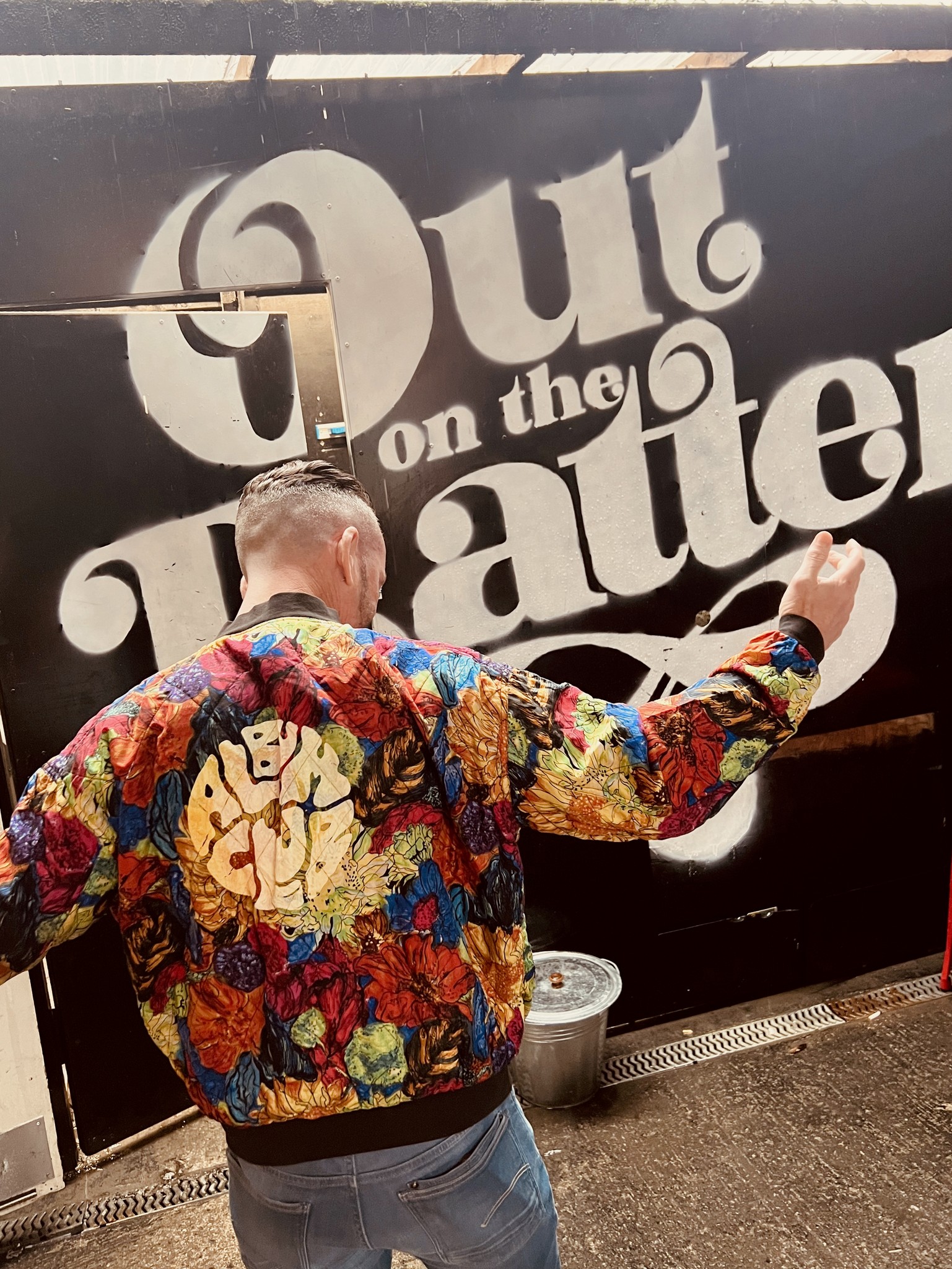 Album Club Screen Printed Multicolour coat