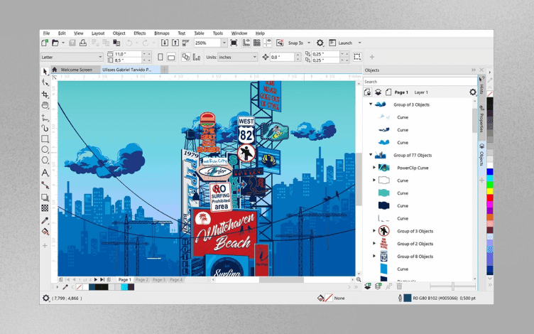 CorelDRAW graphic design