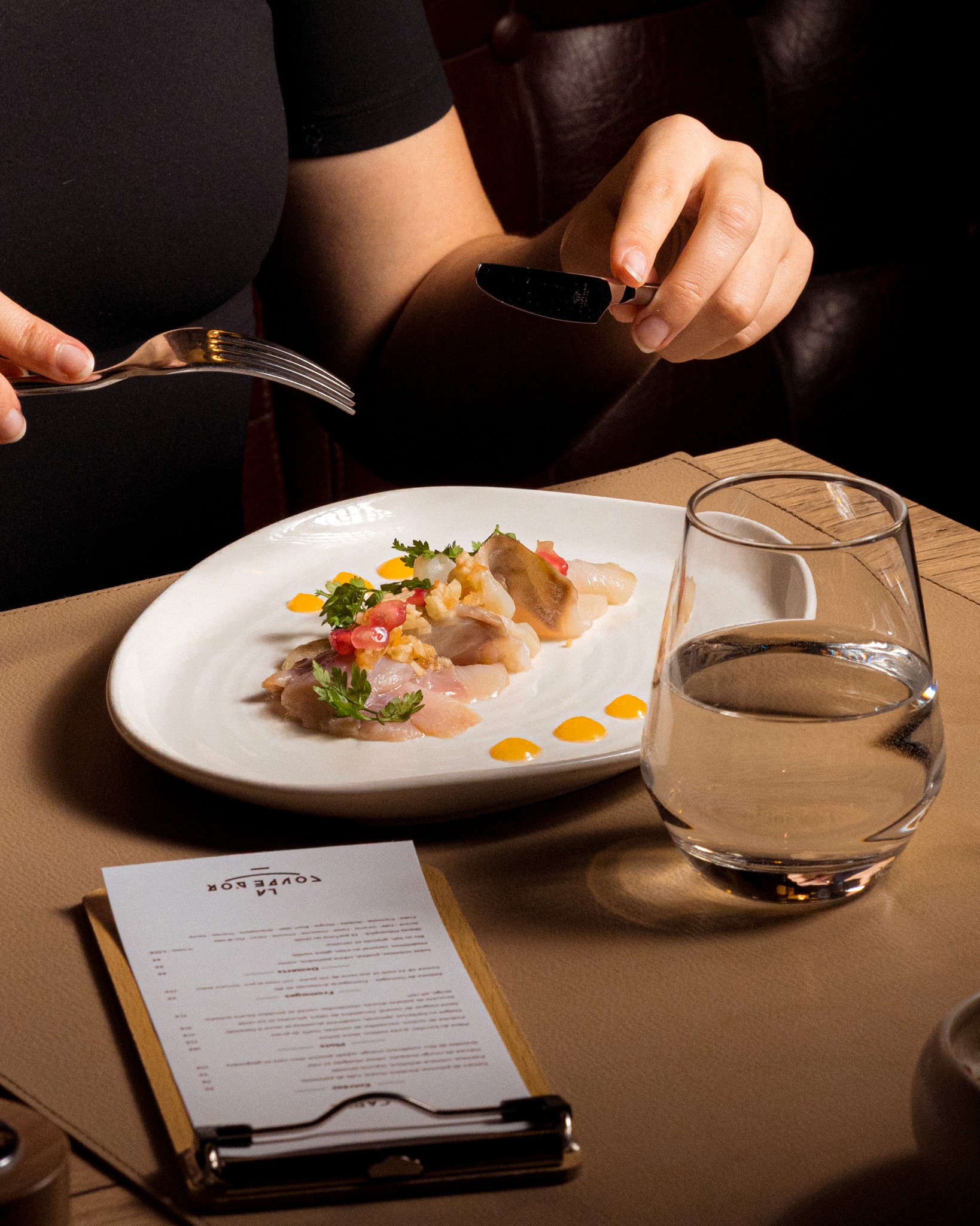 Plat du restaurant La Coupe d’Or à Vichy – cuisine moderne, produits frais et locaux.