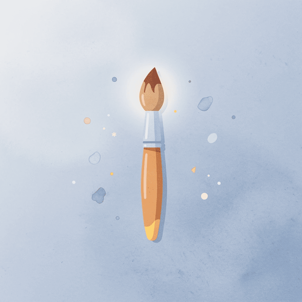  Paintbrush icon representing creative exploration in learning