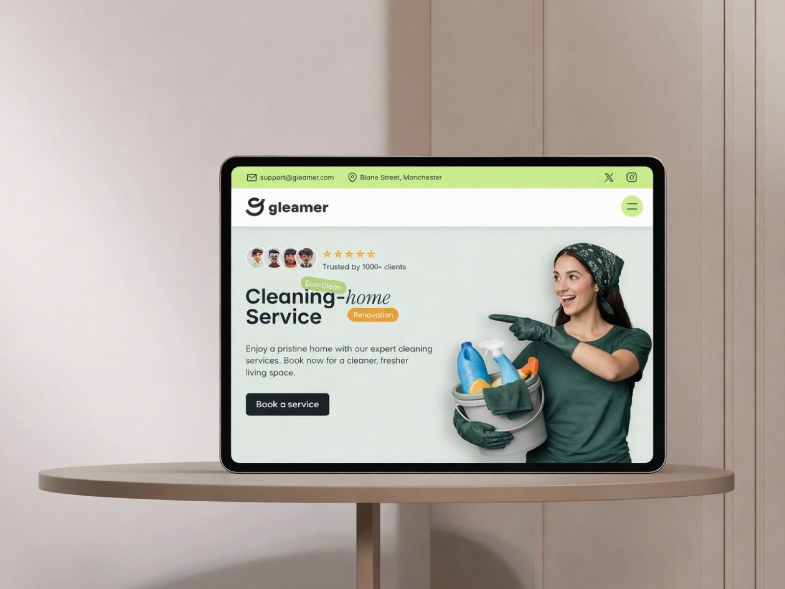 Gleamer — 现代专业创意机构官网设计灵感