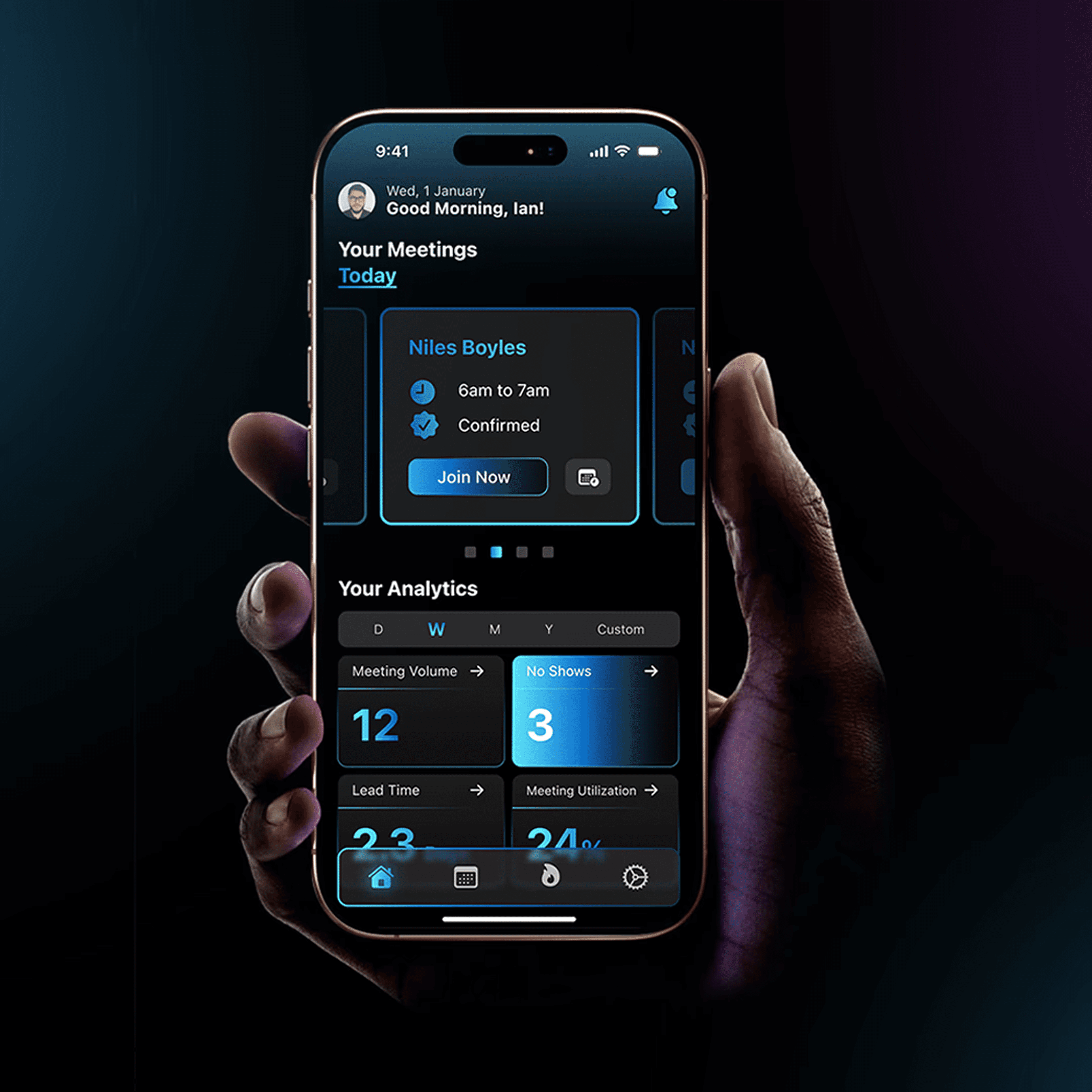 Two iPhones displaying a banking app