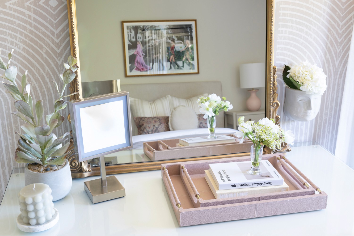 We’re so excited to share details from The Medina House: Girls Bedroom 2 –– one of our favorite interior design + professional organizing projects in Medina, WA.