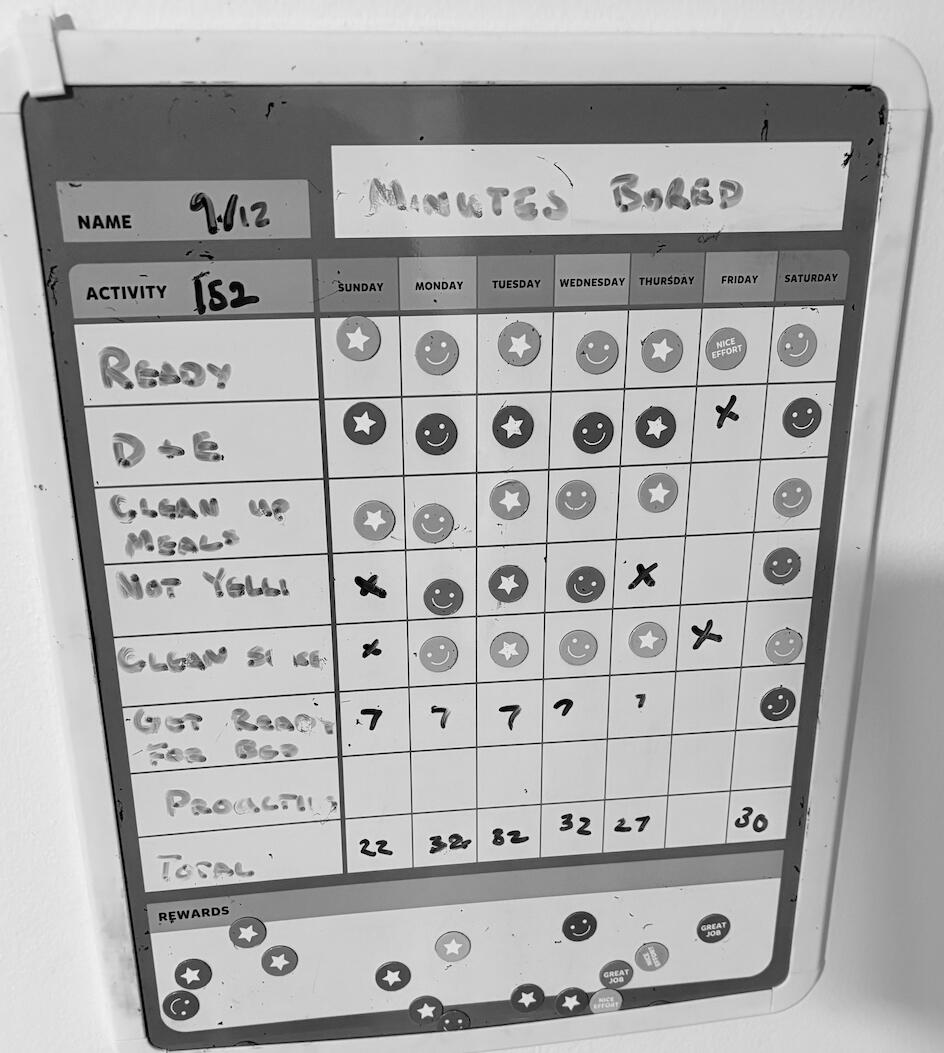 erasable rewards chart