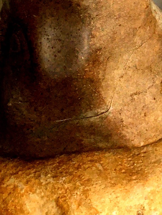 Goddess, 1994. Soapstone, river stones. by Barbara Walker.