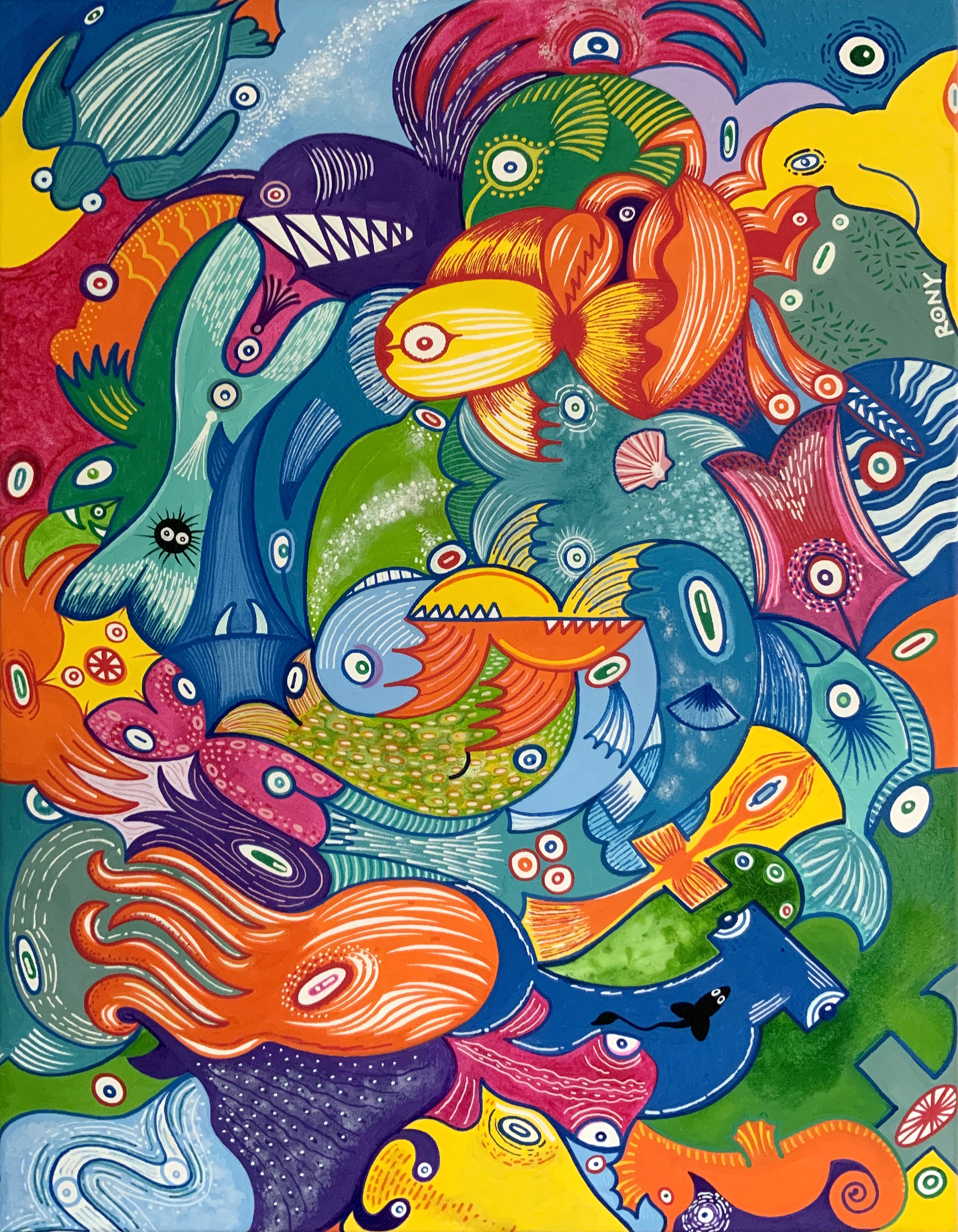 Doodle sea vortex full view