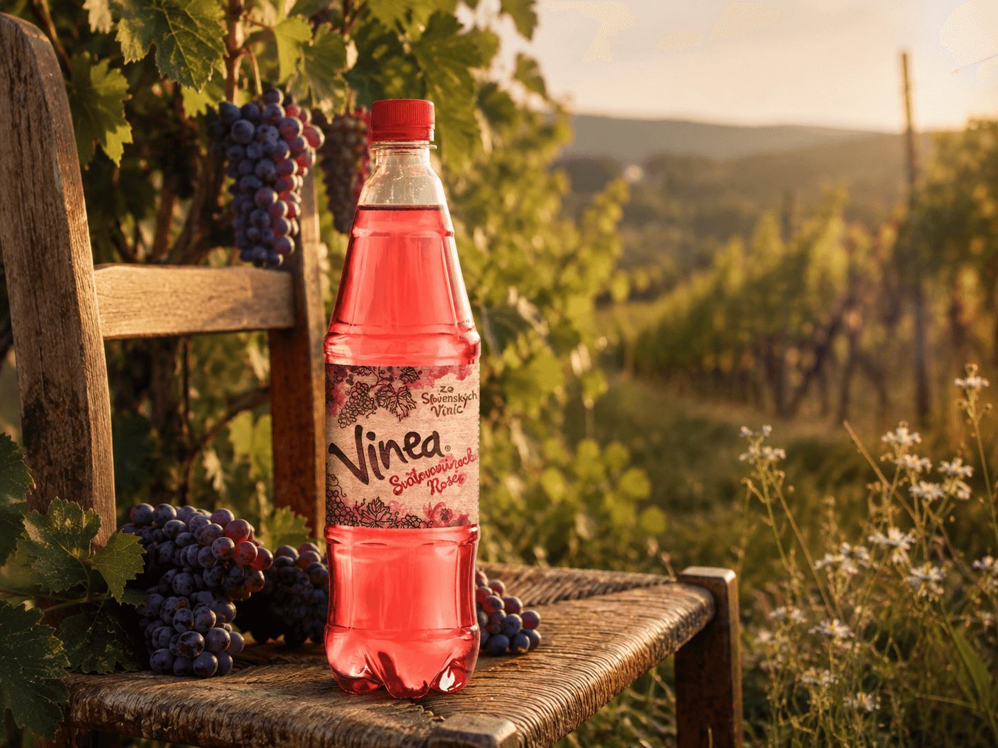 Vinea Rosé limited-edition beverage packaging inspired by South Slovak craft