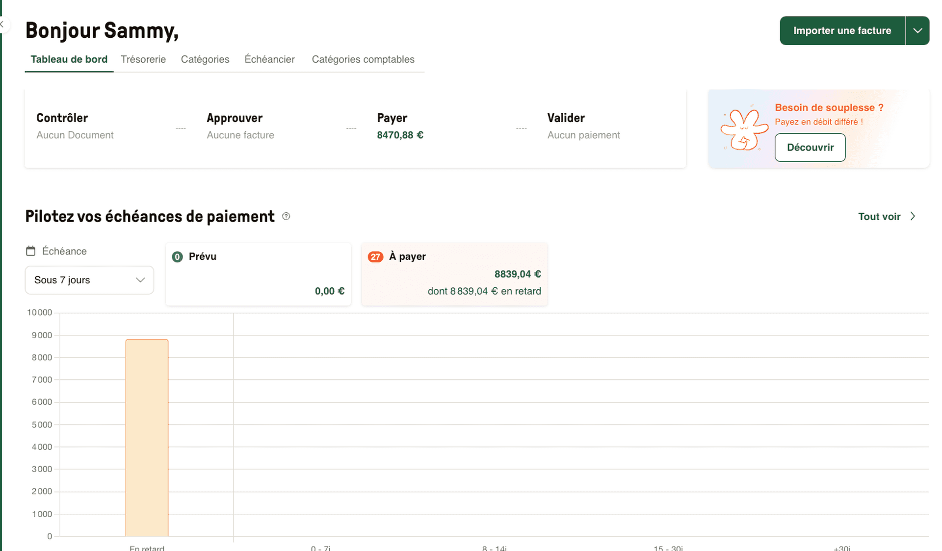Pilotez vos échéances de paiement