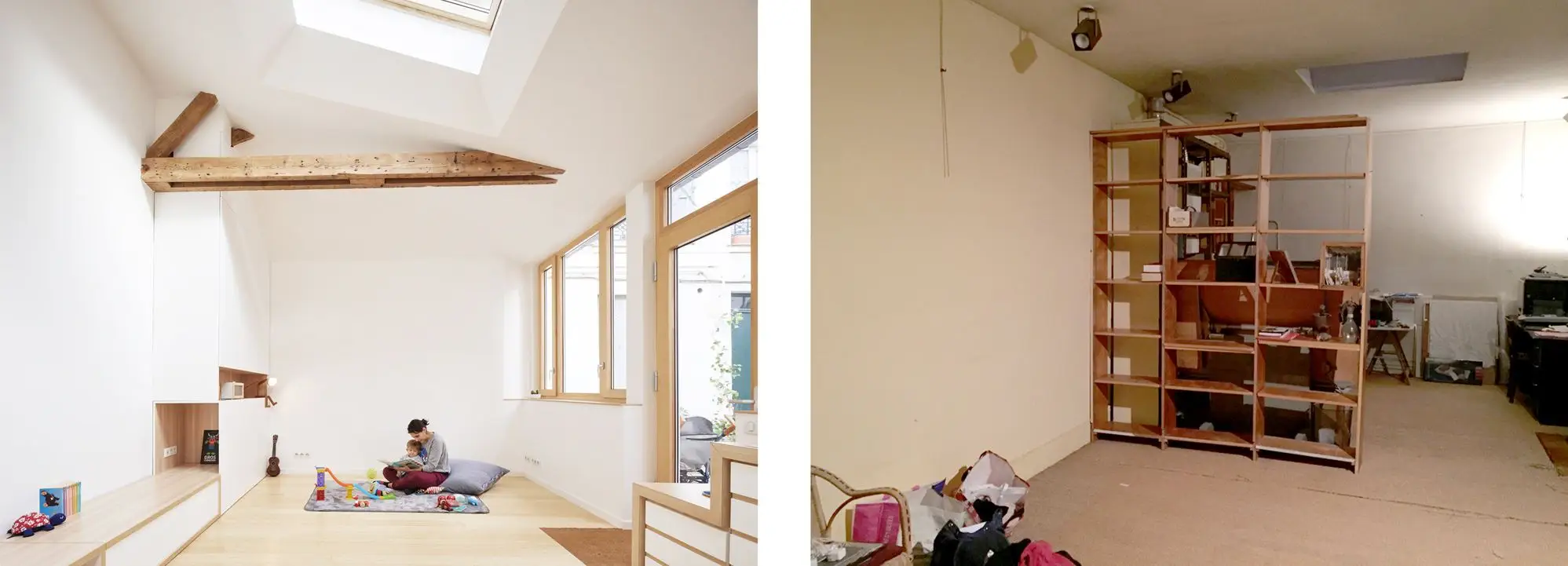 Rénovation loft - Paris - avant - après