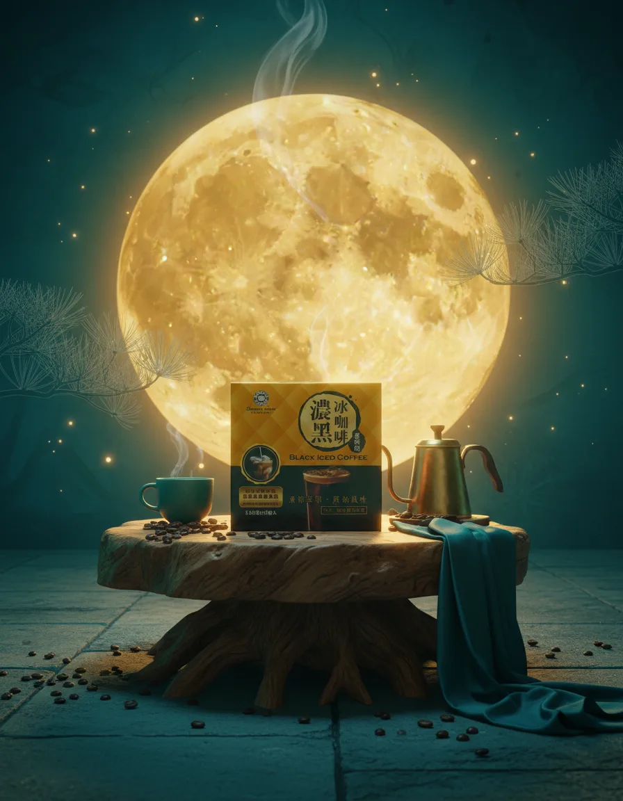 scene4-ai product photography-coffee brand packaging campaign creation-in a japanese aesthetic artistic setting-7