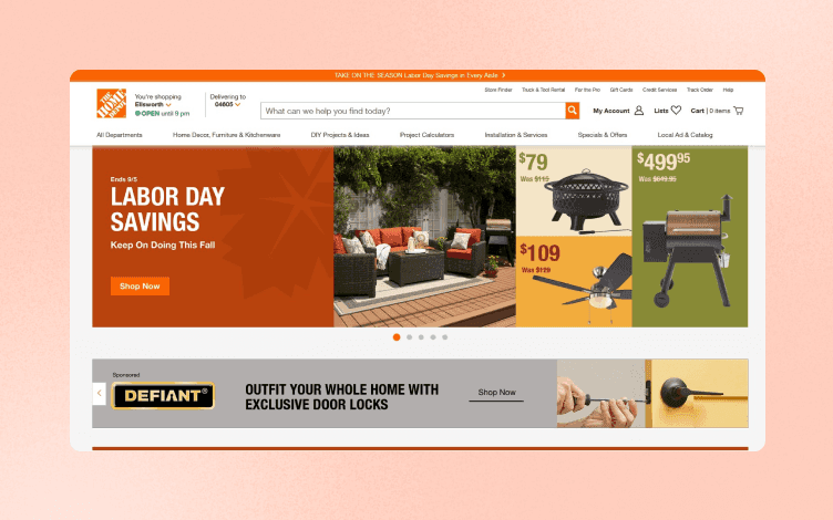 The Home Depot Website