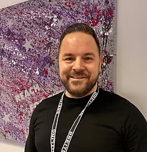 A man with surfboard