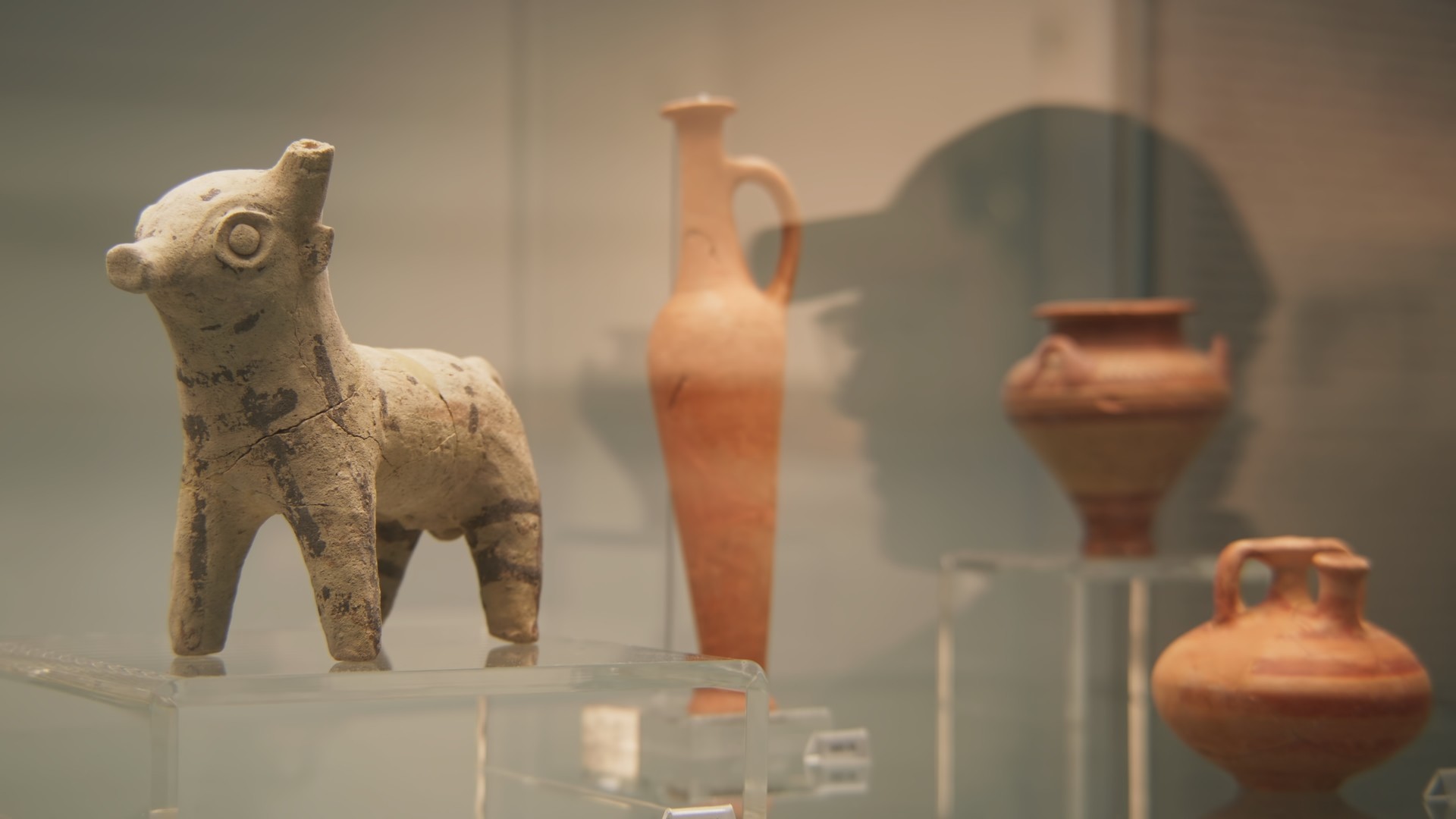 "Archaeological artifacts discovered at the Idalion site in Cyprus, captured in a professional videography project."