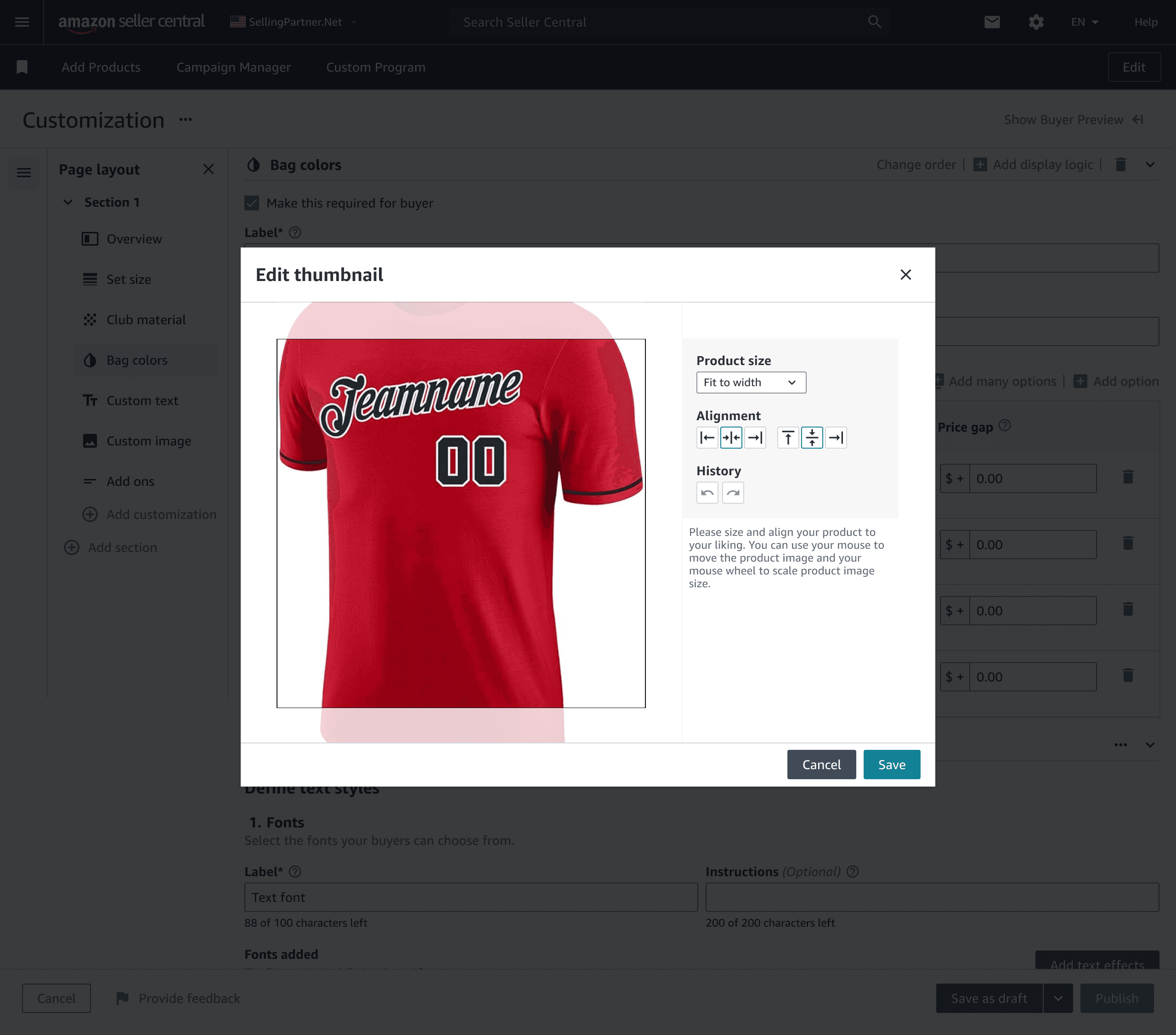 Image editor for all Amazon thumbnails