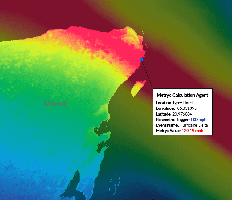 Hurricane Delta Metryc Footprint