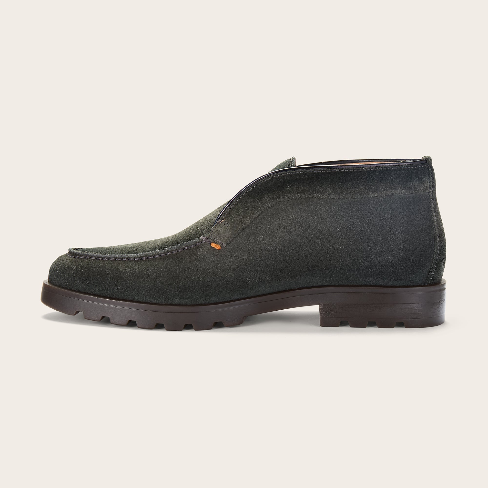 Men's Winter Green Suede Desert Boot - Mandelli UK