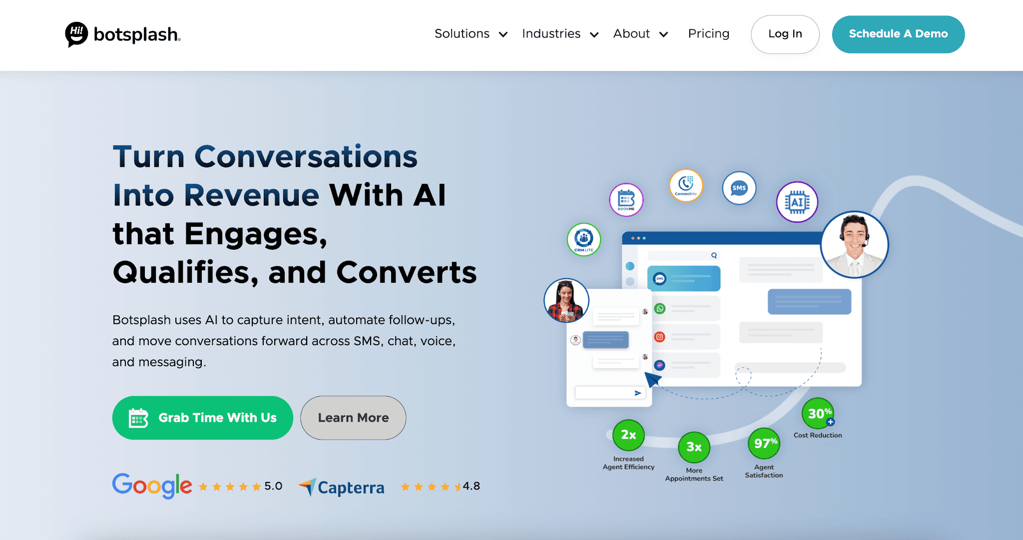 Botsplash web homepage