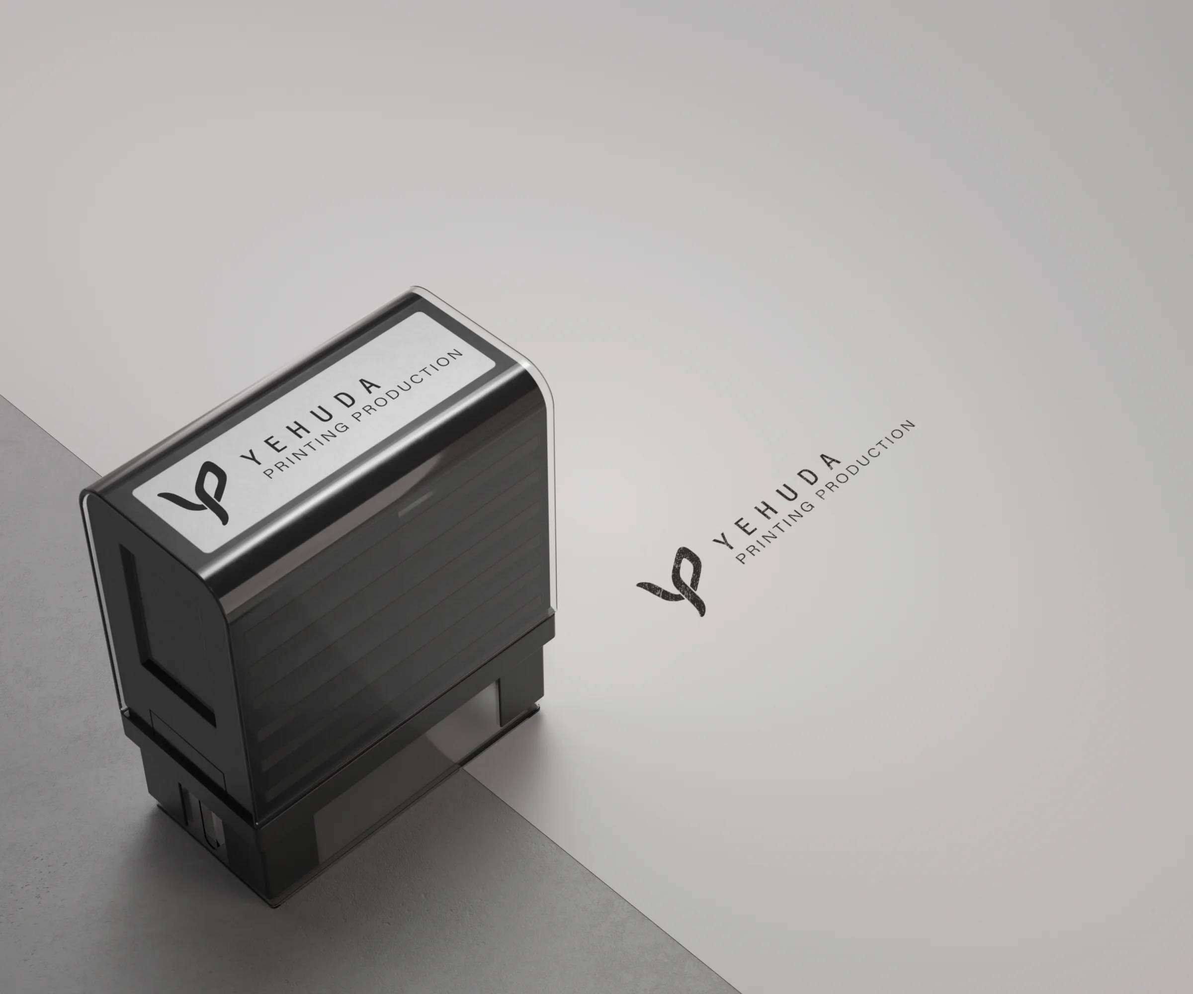 Yehuda Printing, self-inking stamp mockup