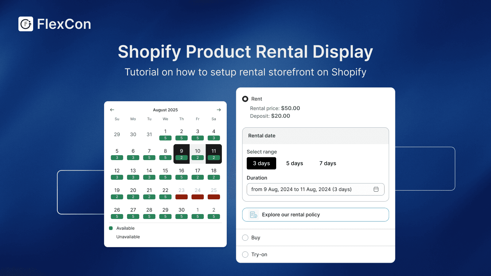 Product Rental Display on Shopify Tutorial