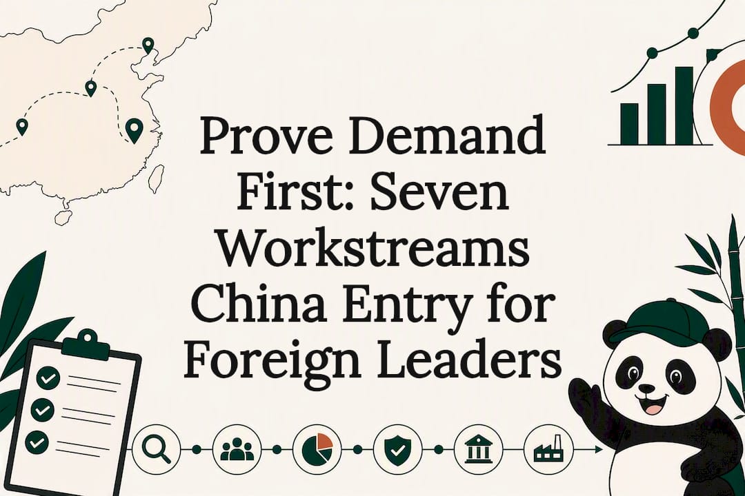 Prove Demand First: Seven Workstreams China Entry for Foreign Leaders