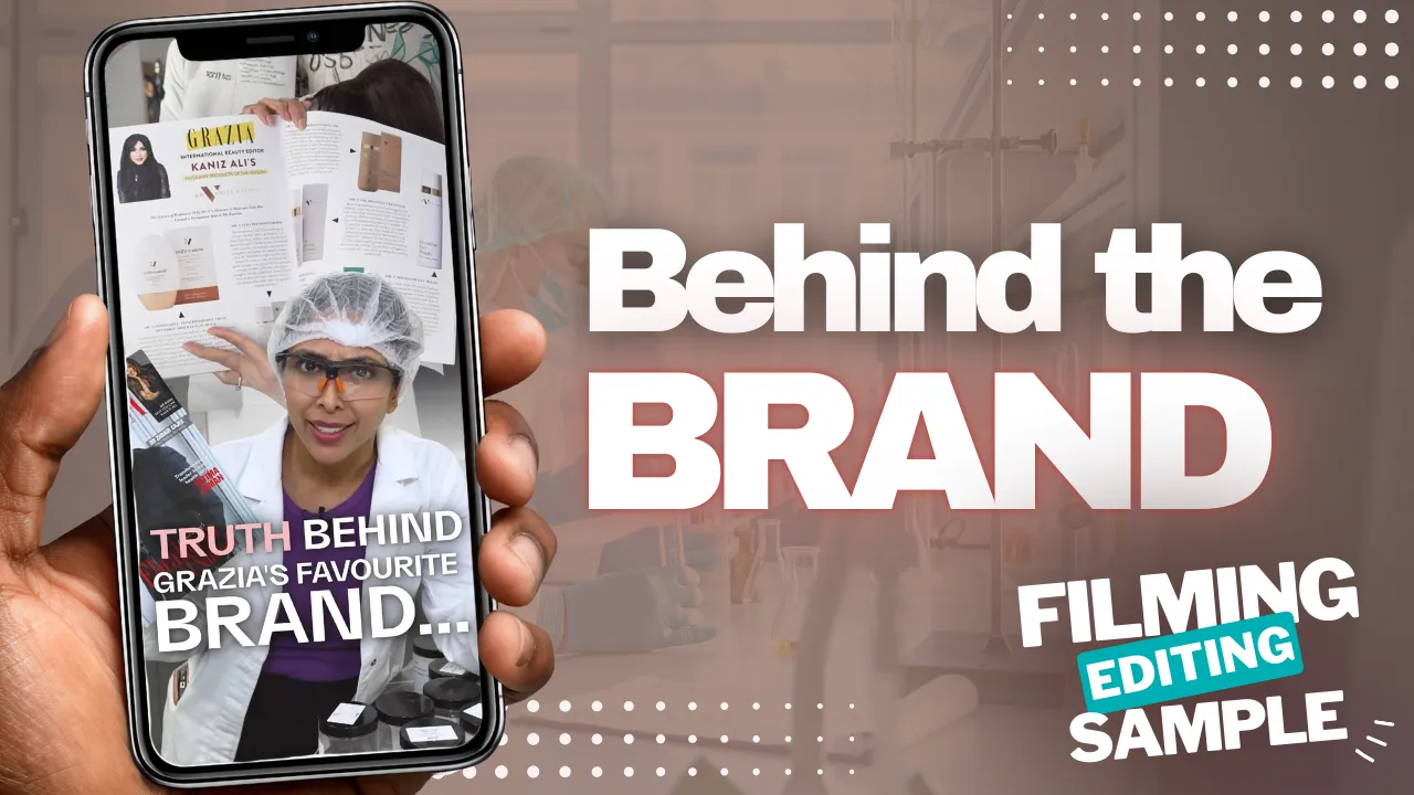 Brand storytelling video created by London video production company for beauty and wellness brand.