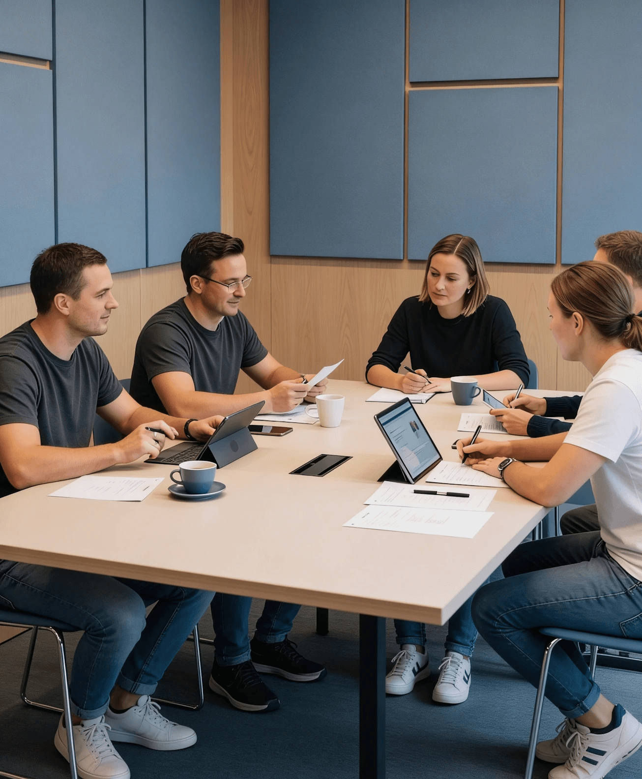 Credit union staff using CU*NorthWest CBX core banking software at their branch