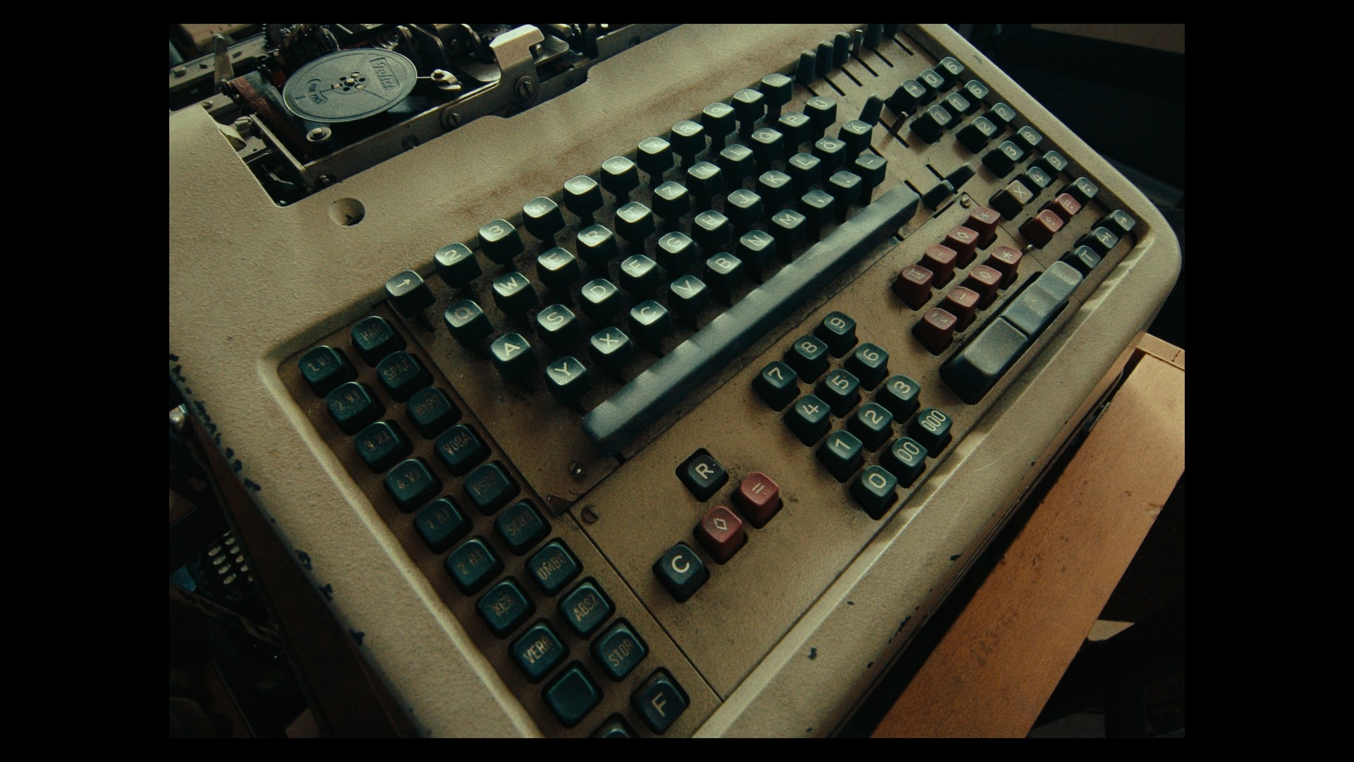 Schreibmaschine in Büro Location bei Domingo Studio Dreh