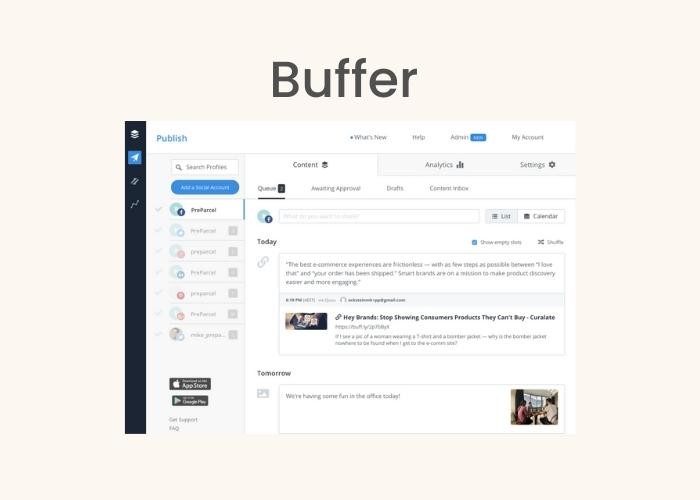 buffer - social media management tool